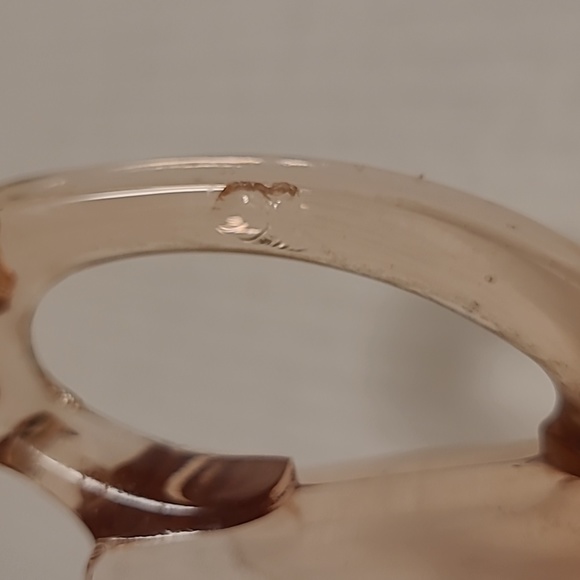 Vintage Pink Depression 2 Handled Glass - Picture 13 of 16